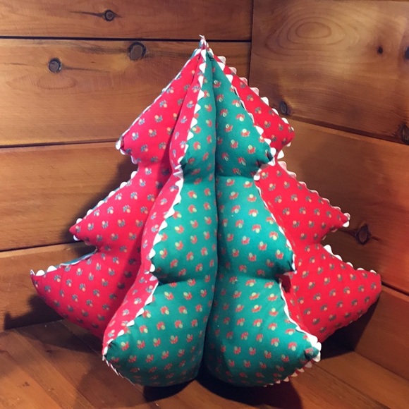 Vtg. Handcrafted Stuffed Christmas 16” Tree Decor - Picture 4 of 16